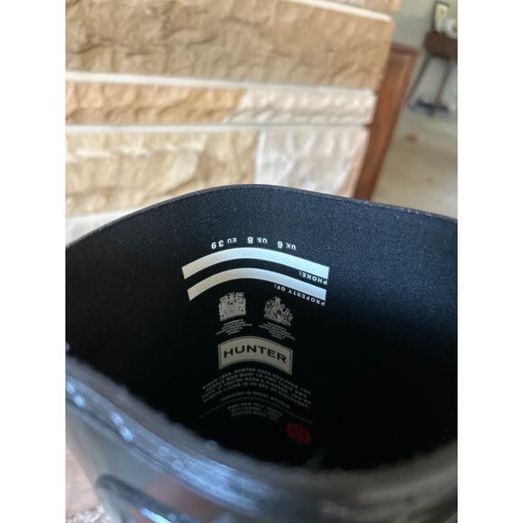 Hunter Tall Glossy Boots in Black. New. Women’s size 8. - Picture 8 of 8